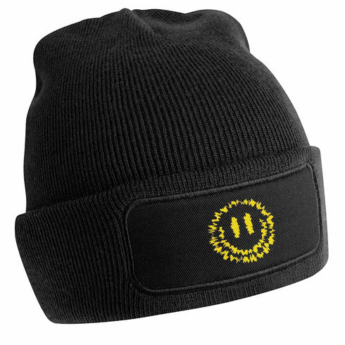 Recycled Beanie Felicimo Wintermütze in schwarz für Raver